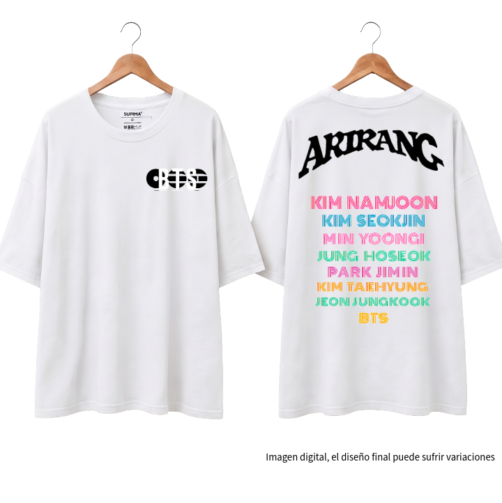 Remera Oversize " Fanchant: BTS Edition" Fanmade