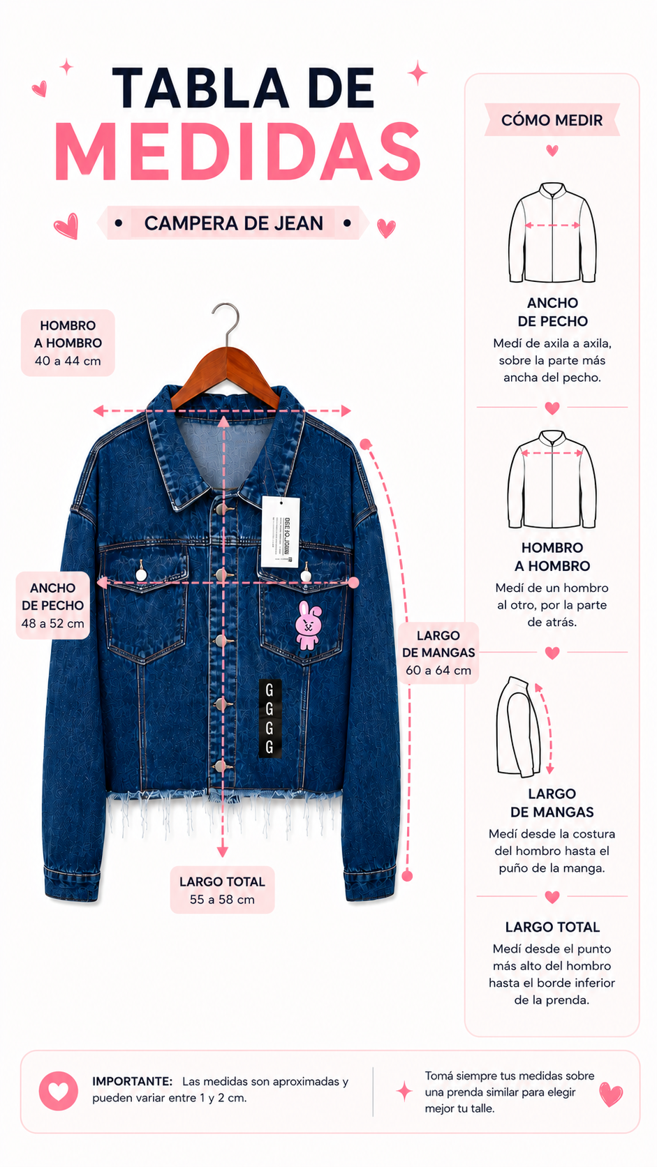 Chaqueta de Jeans inspirada en BTS