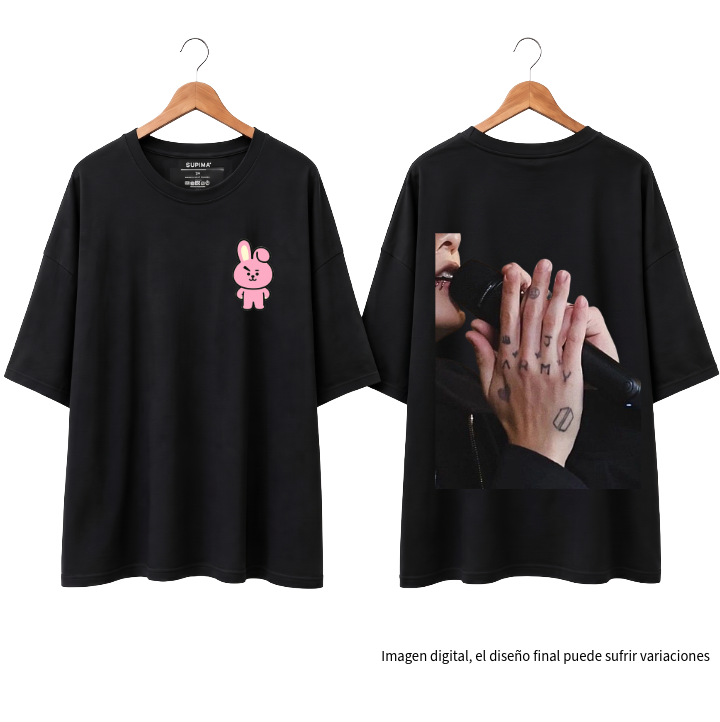 Remera Oversize "Cooky & Jk: Jungkook Edition" Fanmade