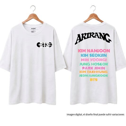 Remera Oversize " Fanchant: BTS Edition" Fanmade