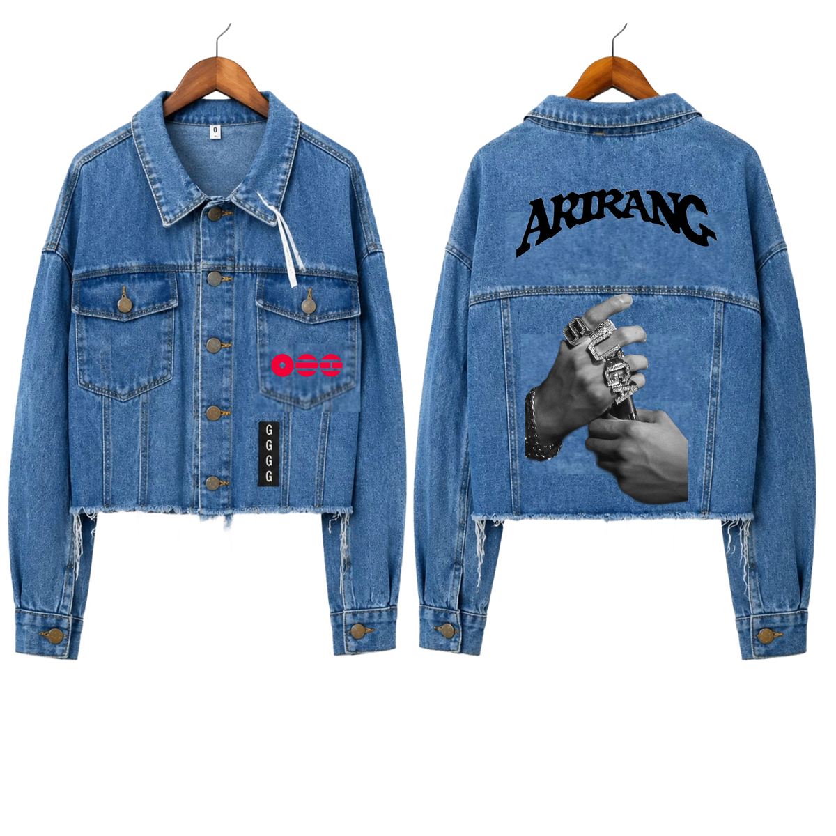 Chaqueta Denim "The D-Day Rings: Suga Edition" Fanmade