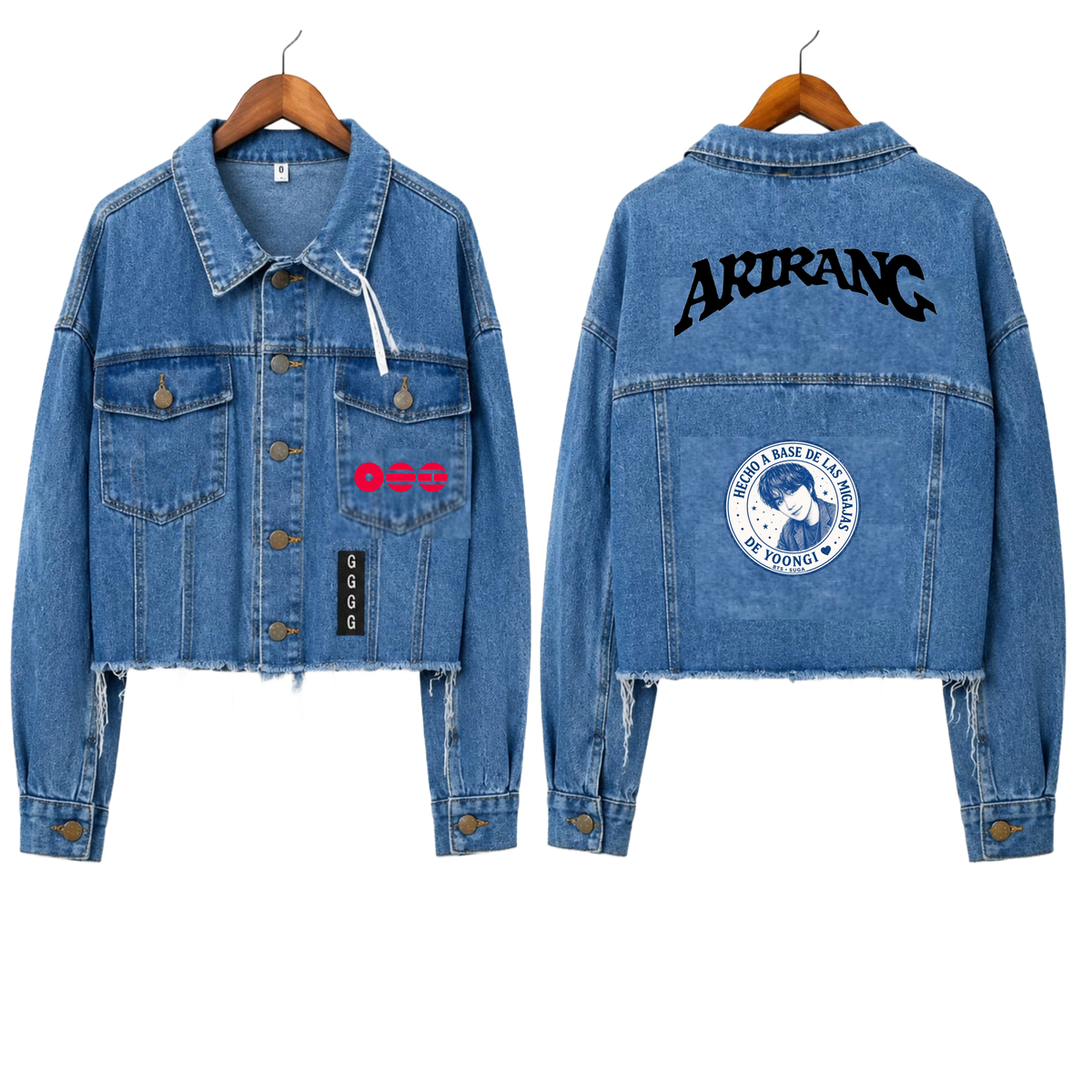 Chaqueta Denim "Suga Stamp: Arirang Edition" Fanmade