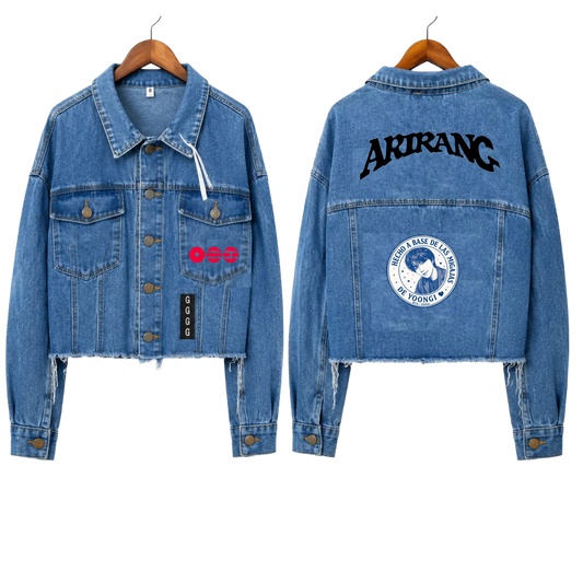 Chaqueta Denim "Suga Stamp: Arirang Edition" Fanmade