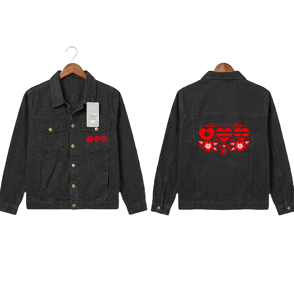 Chaqueta Denim "Arirang Hearts" – Edición Especial BTS Fanmade