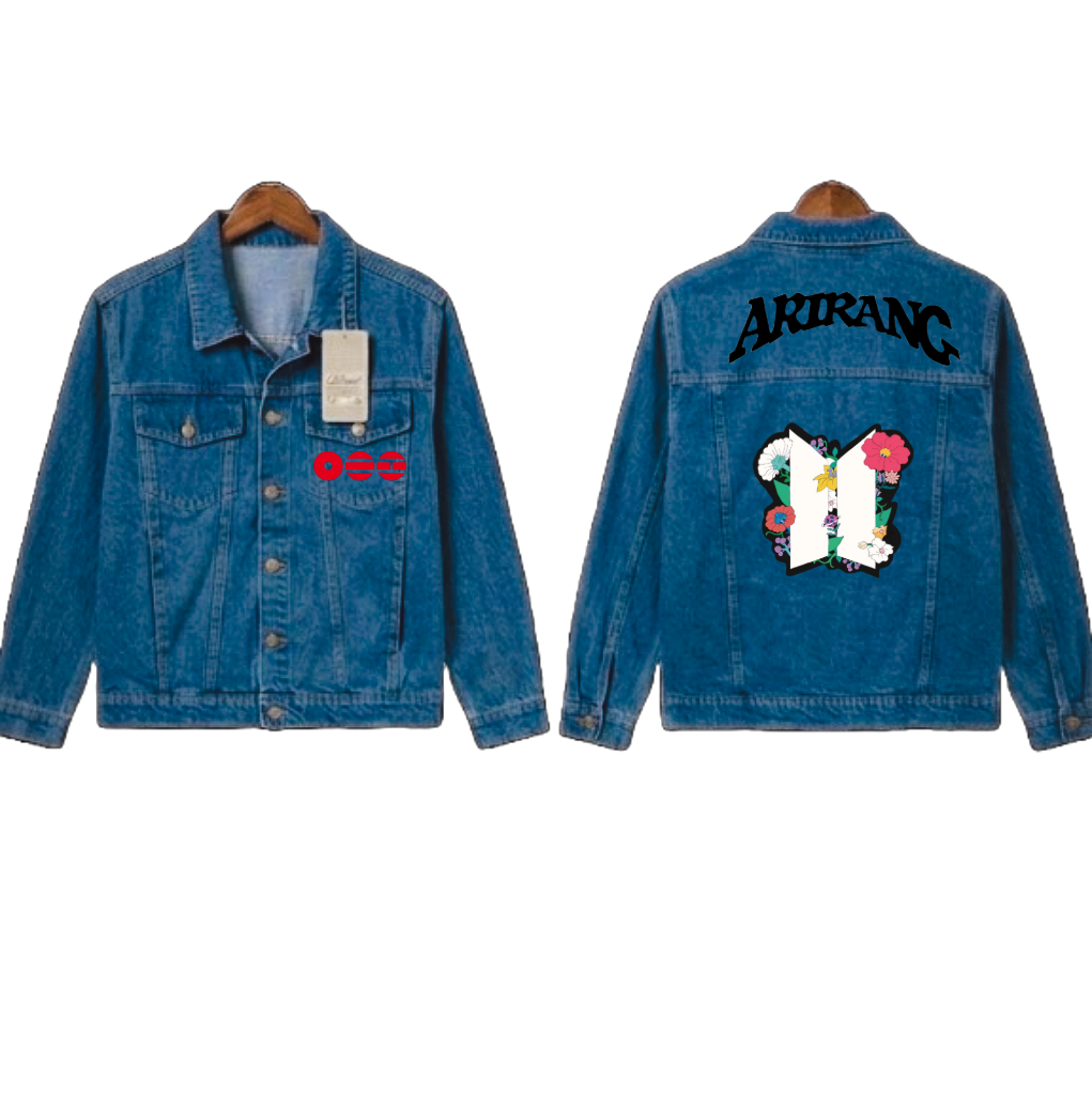 Chaqueta Denim "Floral Bloom: BTS Edition" Fanmade