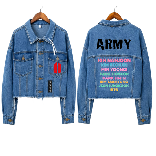 Chaqueta Denim "The Fanchant: ARMY Edition" Fanmade