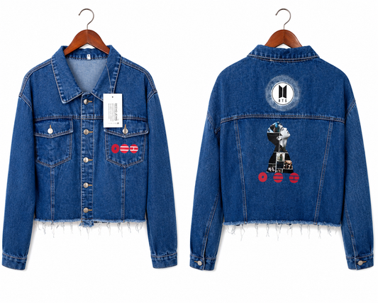 Chaqueta Denim "Celestial Silhouette: JIN Edition" Fanmade