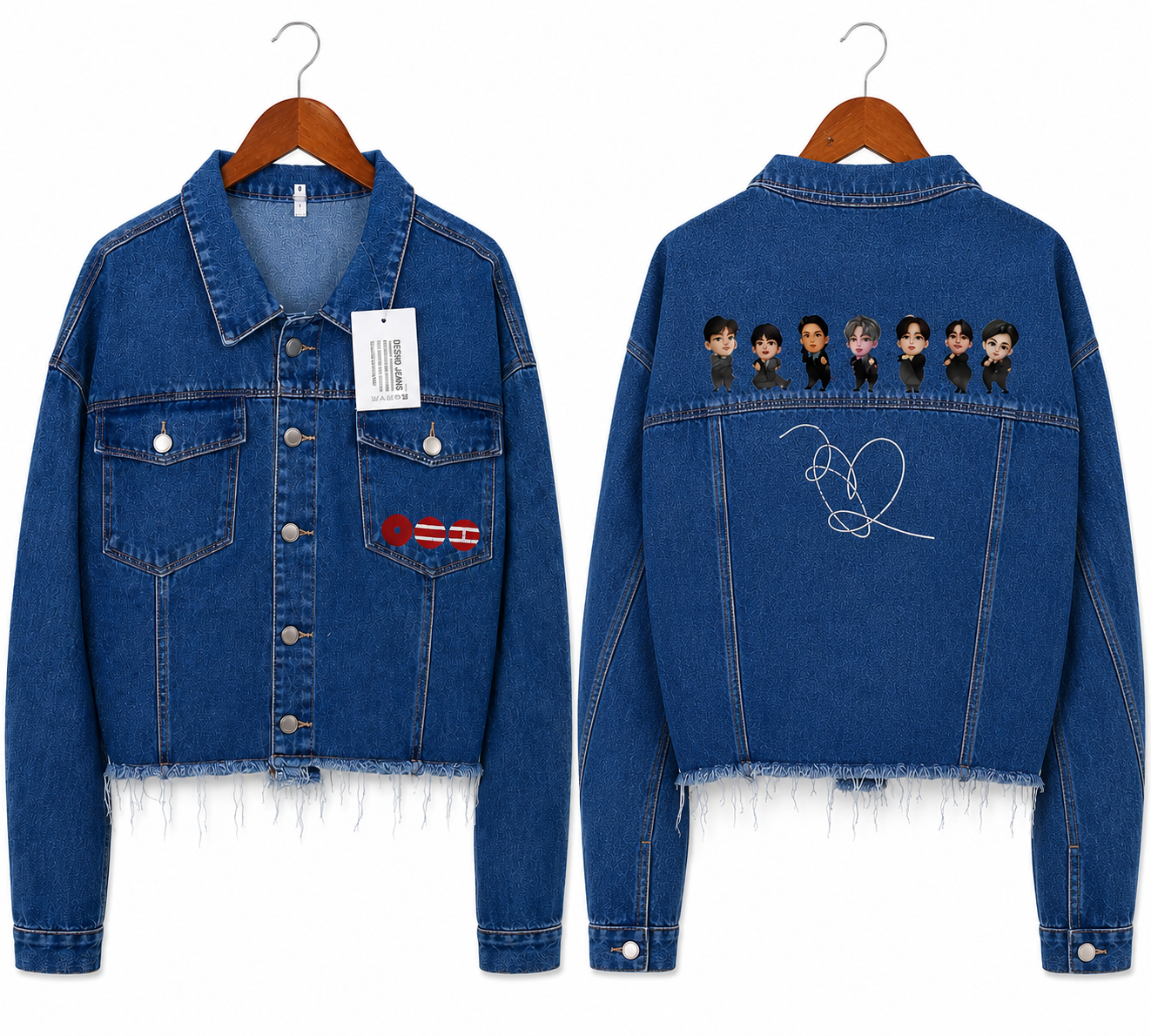 Chaqueta de Jeans inspirada en BTS