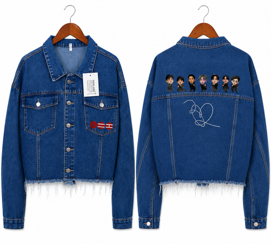 Chaqueta de Jeans inspirada en BTS