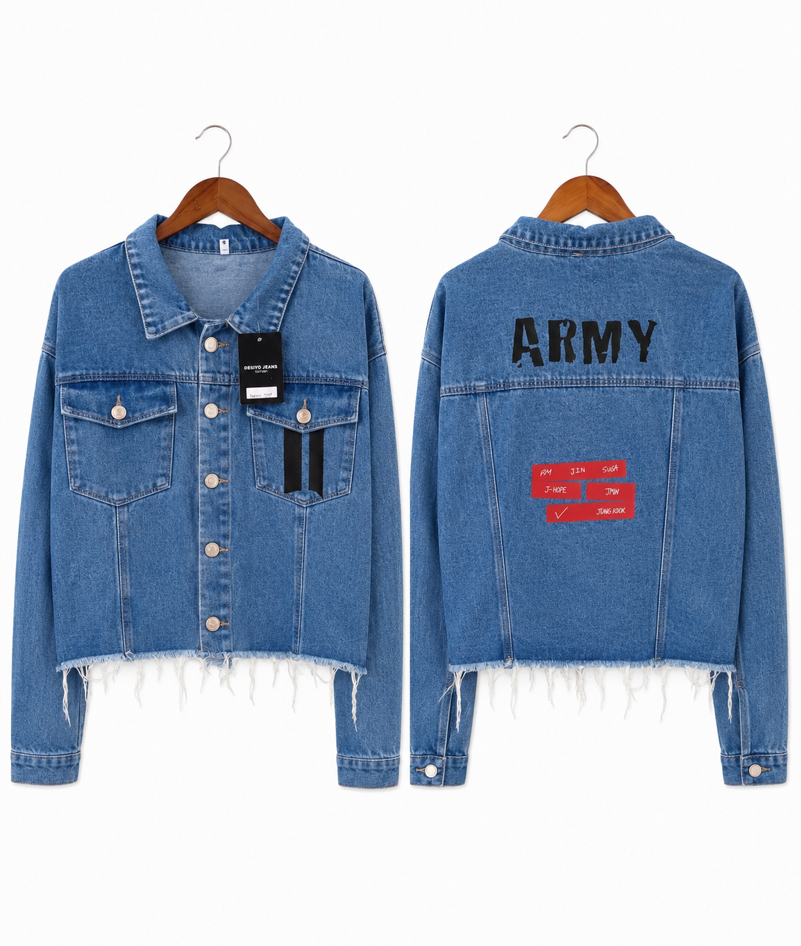 Chaqueta Denim "Army & Members: BTS Edition" Fanmade