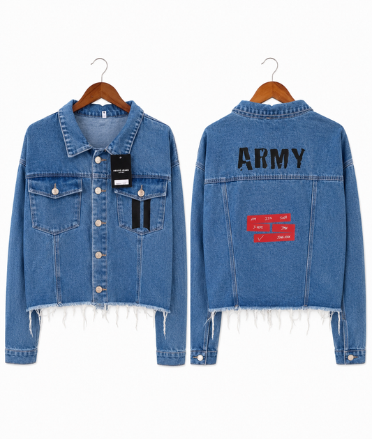 Chaqueta Denim "Army & Members: BTS Edition" Fanmade