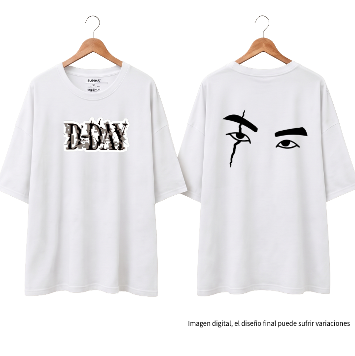 Remera Oversize "D-Day Eyes: Suga Agust D Edition" Fanmade