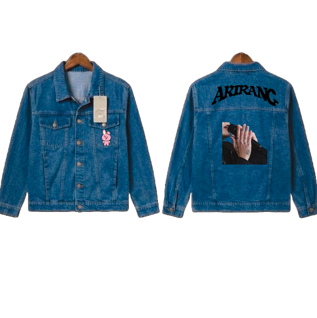 Chaqueta Denim "Golden Maknae Voice: Jungkook Edition" Fanmade