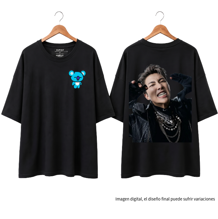 Remera Oversize "Please give me leader: Namjoon juseyo" Fanmade