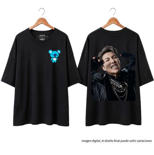 Remera Oversize "Please give me leader: Namjoon juseyo" Fanmade