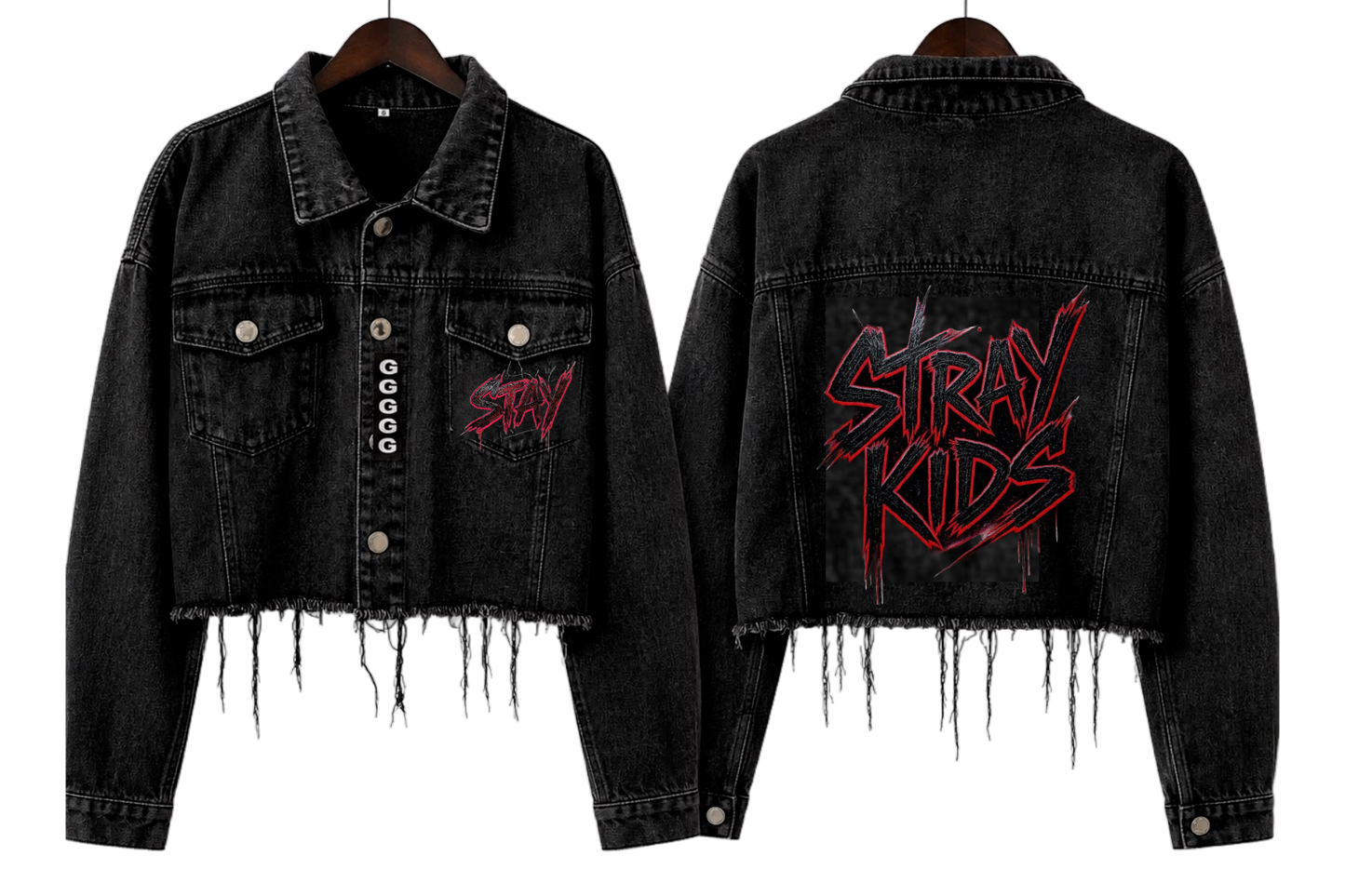 Chaqueta Denim "Unstoppable STAY" – Edición Stray Kids Fanmade