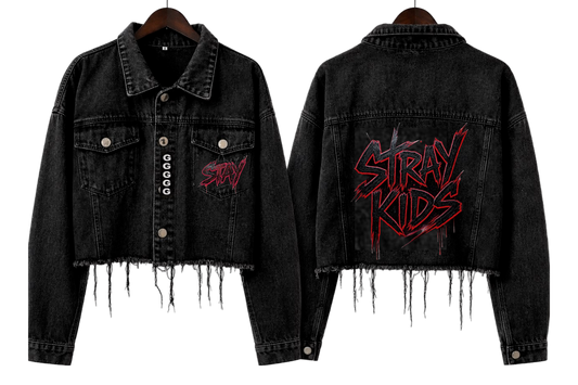 Chaqueta de Jeans ispirada en Stray Kids