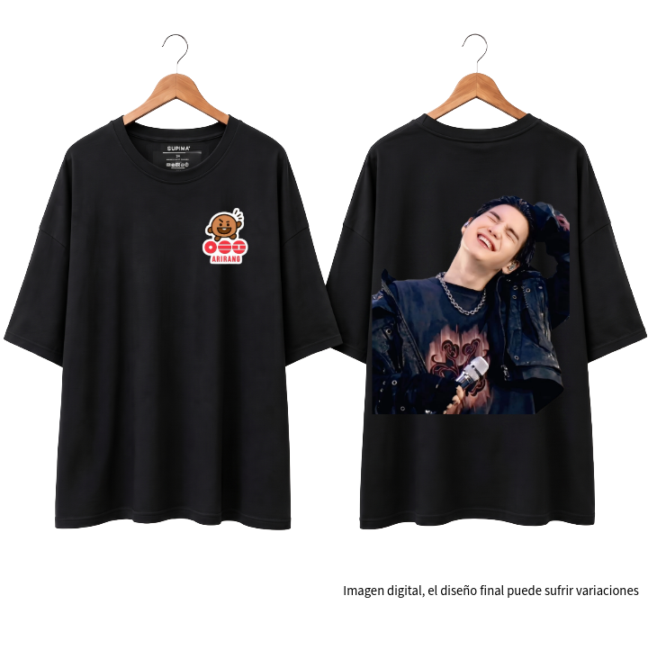 Remera Oversize "Shooky & Arirang: Suga Edition" Fanmade