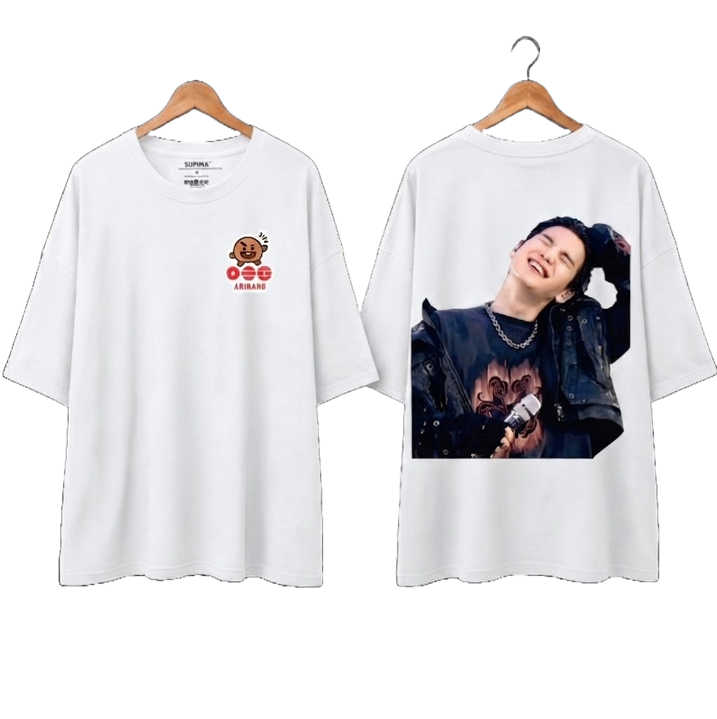 Remera Oversize "Shooky & Arirang: Suga Edition" Fanmade