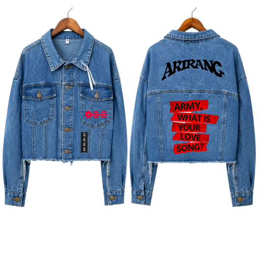 Chaqueta Denim "What Is Your Love Song?: BTS Edition" Fanmade