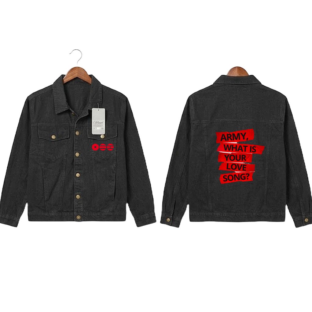 Chaqueta Denim "What Is Your Love Song?: BTS Edition" Fanmade