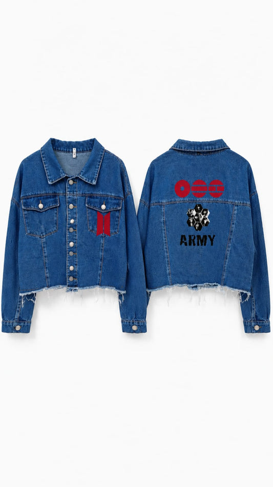 Chaqueta Denim "Hexagon Army: BTS Edition" Fanmade