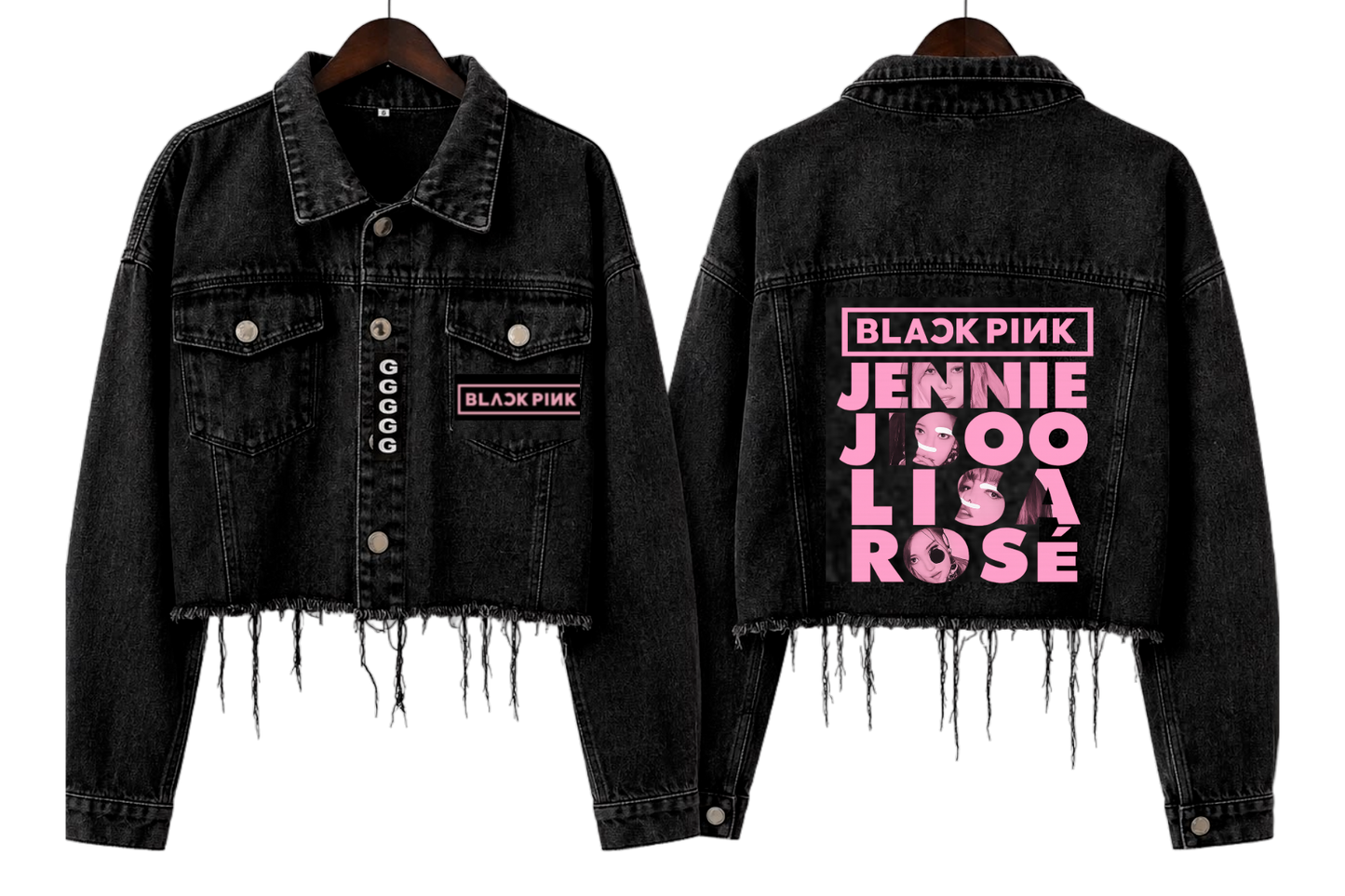 Chaqueta Denim "Iconic Names: Blackpink Edition Fanmade"