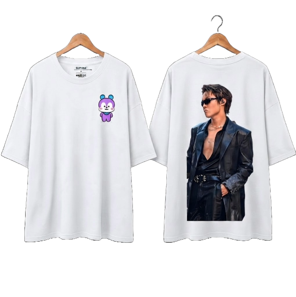 Remera Oversize "J-Hope Leather Style: BTS Edition" Fanmade