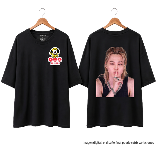 Remera Oversize "Chimmy Arirang: Jimin Edition" Fanmade
