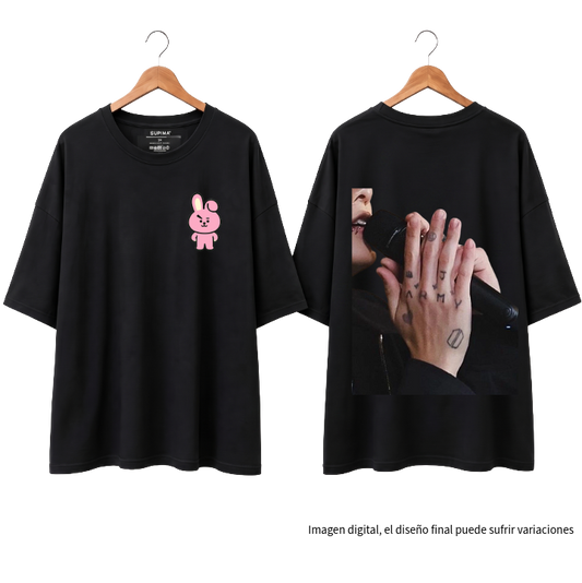 Remera Oversize "Cooky & Jk: Jungkook Edition" Fanmade